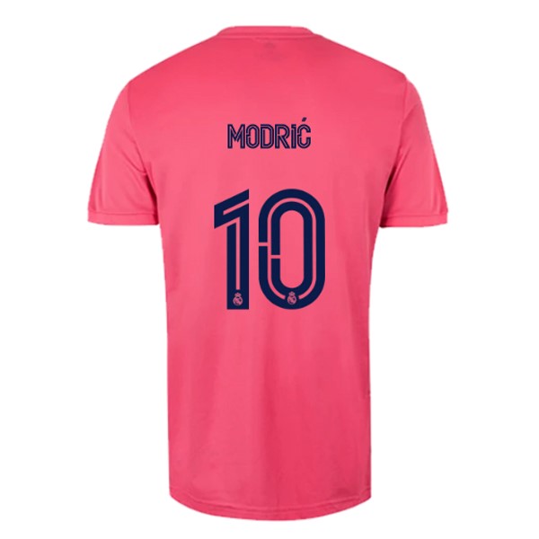 Camiseta Real Madrid Replica Segunda Ropa NO.10 Modric 2020/21 Rosa